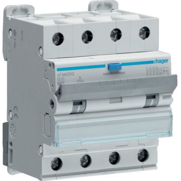 HACO 4P 20A, B-CHAR 300 MA CL.A 6KA