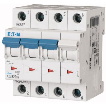 EATON MCB C20 3P+N 4MOD