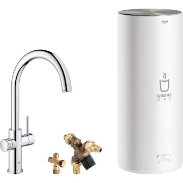 RED NW DUO KITCHENMIX C-SPOUT COMBI CH