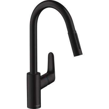HG kitch. mix. 240, pull-out Matt Black