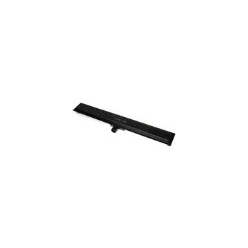 BLUE SHOWER DRAIN 800MM+FLANGE SS BLACK