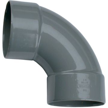 WAVIN WADAL PVC L-CURVE 88 DEGR 90 M/M