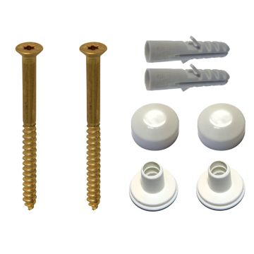 SOLAR TOILET MOUNTING SET 6X70 WHITE