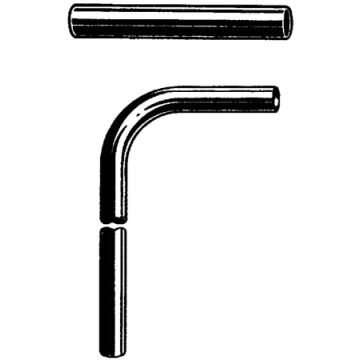 VIEGA DRAIN PIPEÂ 90DEGR CHR PLATED BRASS