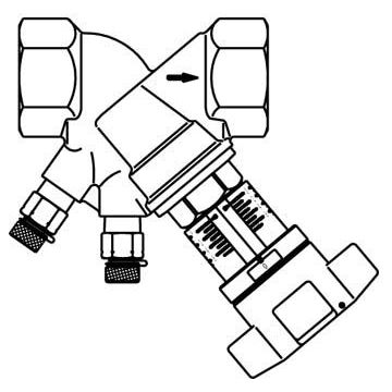 KOMF BALANCE VALVE PN 25 DN25