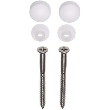 UK FISI CLOSETBEV 60MM RVS WIT X2