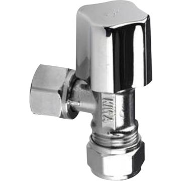 SOLAR ANGEL VALVE 3/8X12 KN CHROME